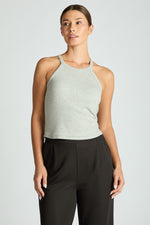 Loit Ribbed Halter Bra Top