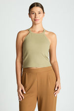 Loit Ribbed Halter Bra Top