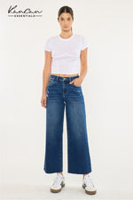 Kan Can Crater Crop Wide Leg Jean