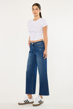 Kan Can Crater Crop Wide Leg Jean