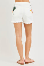 Risen High Rise Flower Printed Shorts