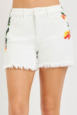 Risen High Rise Flower Printed Shorts