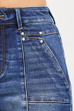 Risen High Rise Shorts with Seam Detail