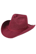 Sequin Cowboy Hat With Suede String