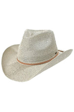 Sequin Cowboy Hat With Suede String