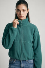 Love Tree Cropped Polar Fleece Jacket