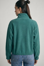 Love Tree Cropped Polar Fleece Jacket