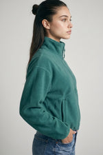 Love Tree Cropped Polar Fleece Jacket