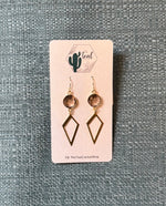 The Teal Cactus Earrings