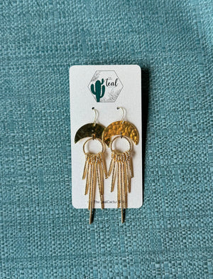 The Teal Cactus Earrings