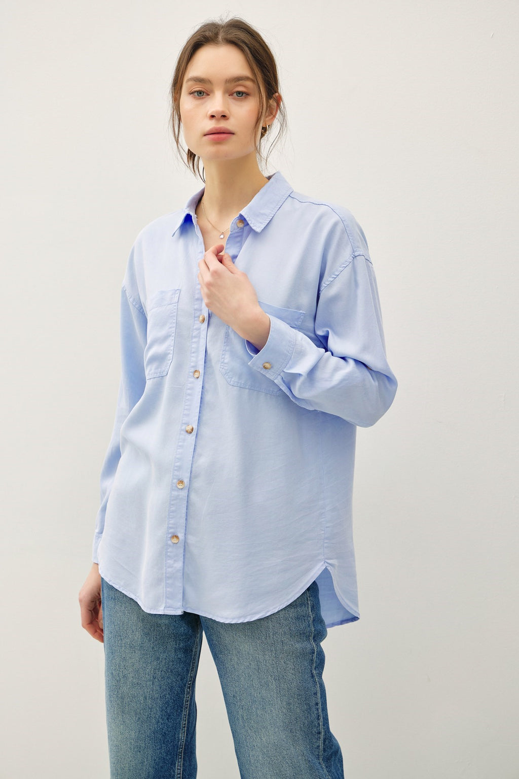 Be Cool Soft-Washed Tencel Oversized Shirt