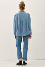 Be Cool Cotton Fleece Oversized Shacket