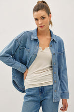 Be Cool Cotton Fleece Oversized Shacket