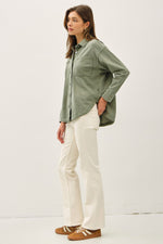 Be Cool Cotton Fleece Oversized Shacket