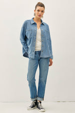 Be Cool Cotton Fleece Oversized Shacket