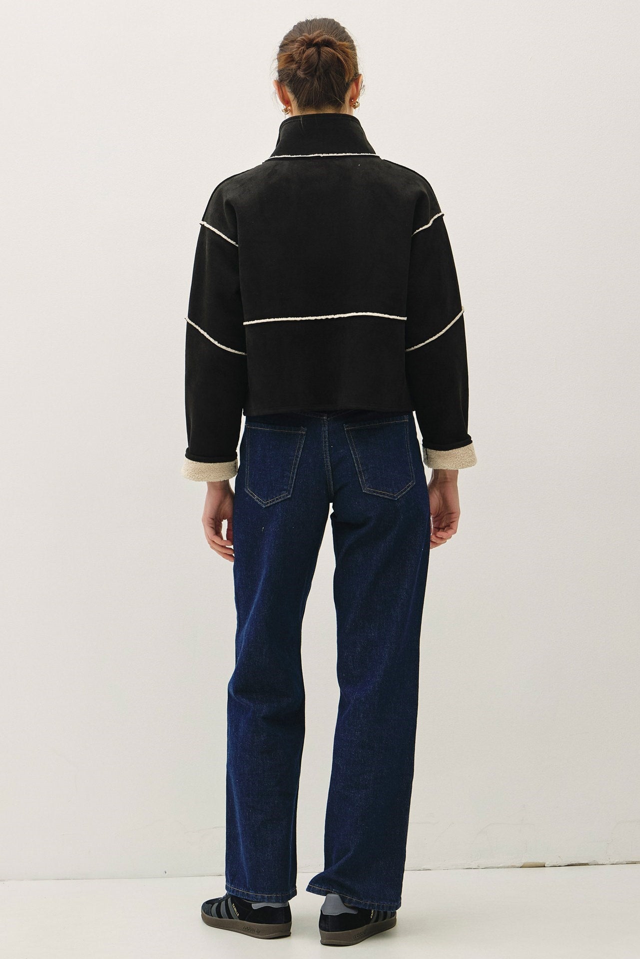 Be Cool Sherpa Lined Boxy Cut Outer