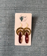 The Teal Cactus Earrings