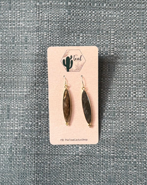 The Teal Cactus Earrings