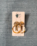 The Teal Cactus Earrings