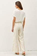 Ombre Striped Linen Pants