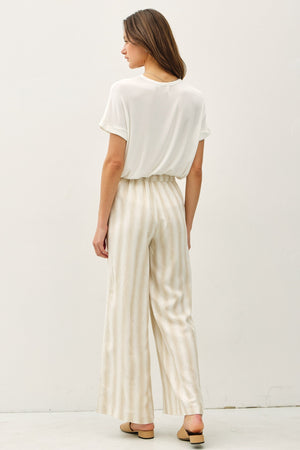 Ombre Striped Linen Pants