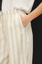 Ombre Striped Linen Pants