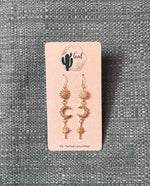 The Teal Cactus Earrings