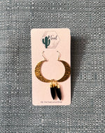 The Teal Cactus Earrings