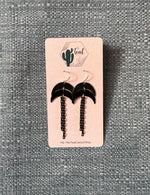 The Teal Cactus Earrings