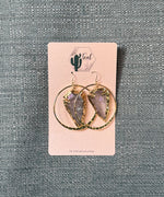 The Teal Cactus Earrings