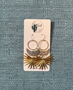 The Teal Cactus Earrings