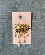 The Teal Cactus Earrings