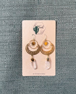 The Teal Cactus Earrings