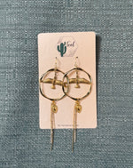 The Teal Cactus Earrings