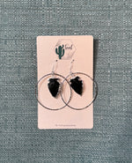 The Teal Cactus Earrings