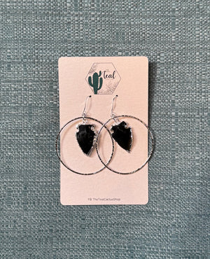 The Teal Cactus Earrings