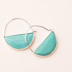 Scout Stone Prism Hoop Earrings