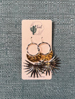 The Teal Cactus Earrings