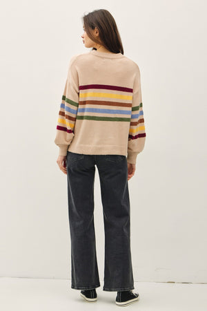 Be Cool Rainbow Stripe Sweater