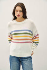 Be Cool Rainbow Stripe Sweater