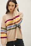 Be Cool Rainbow Stripe Sweater