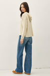 Be Cool Ribbed Knit Hoodie Sweater