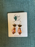 The Teal Cactus Earrings