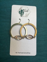 The Teal Cactus Earrings