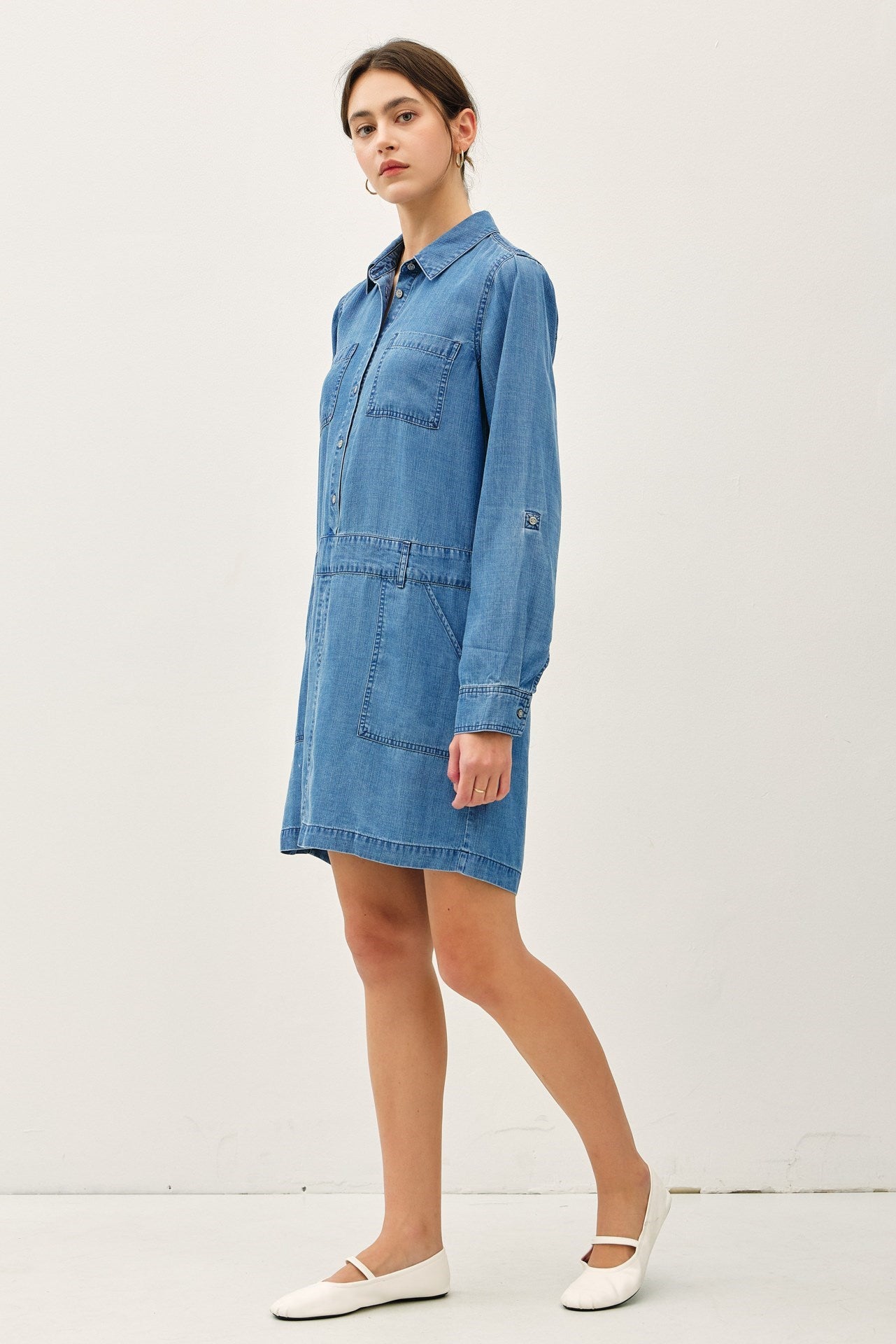 Be Cool Denim Look Tencel Dress