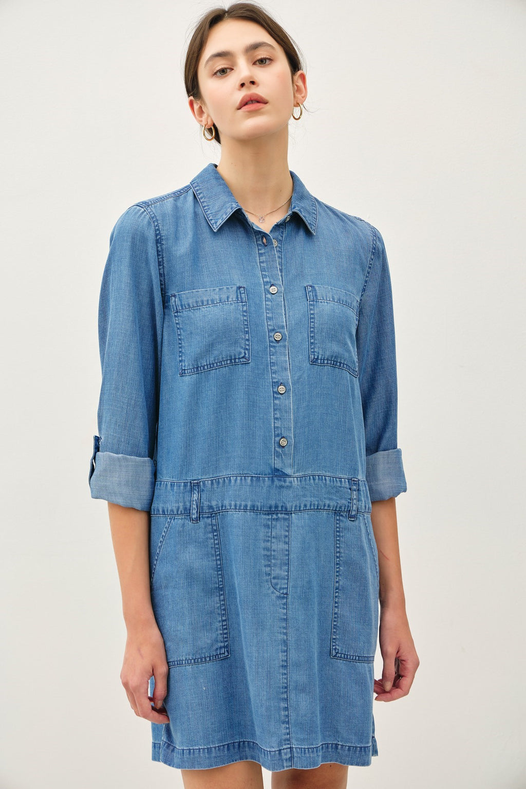 Be Cool Denim Look Tencel Dress