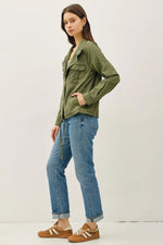 Be Cool Utility Zipper Safari Jacket