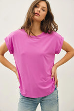 Be Cool Bamboo/Modal Dolman Cap Sleeve T-Shirt