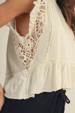 Lov Lov Ethereal Ruffle Hem Top
