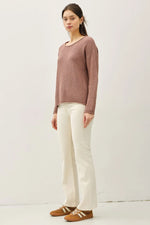 Be Cool Boxy Waffle Knit Sweater